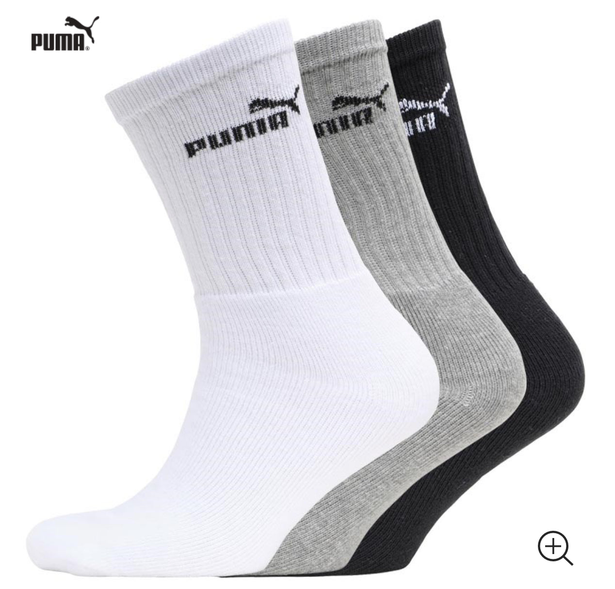 Puma Men’s 3PK Crew Socks
