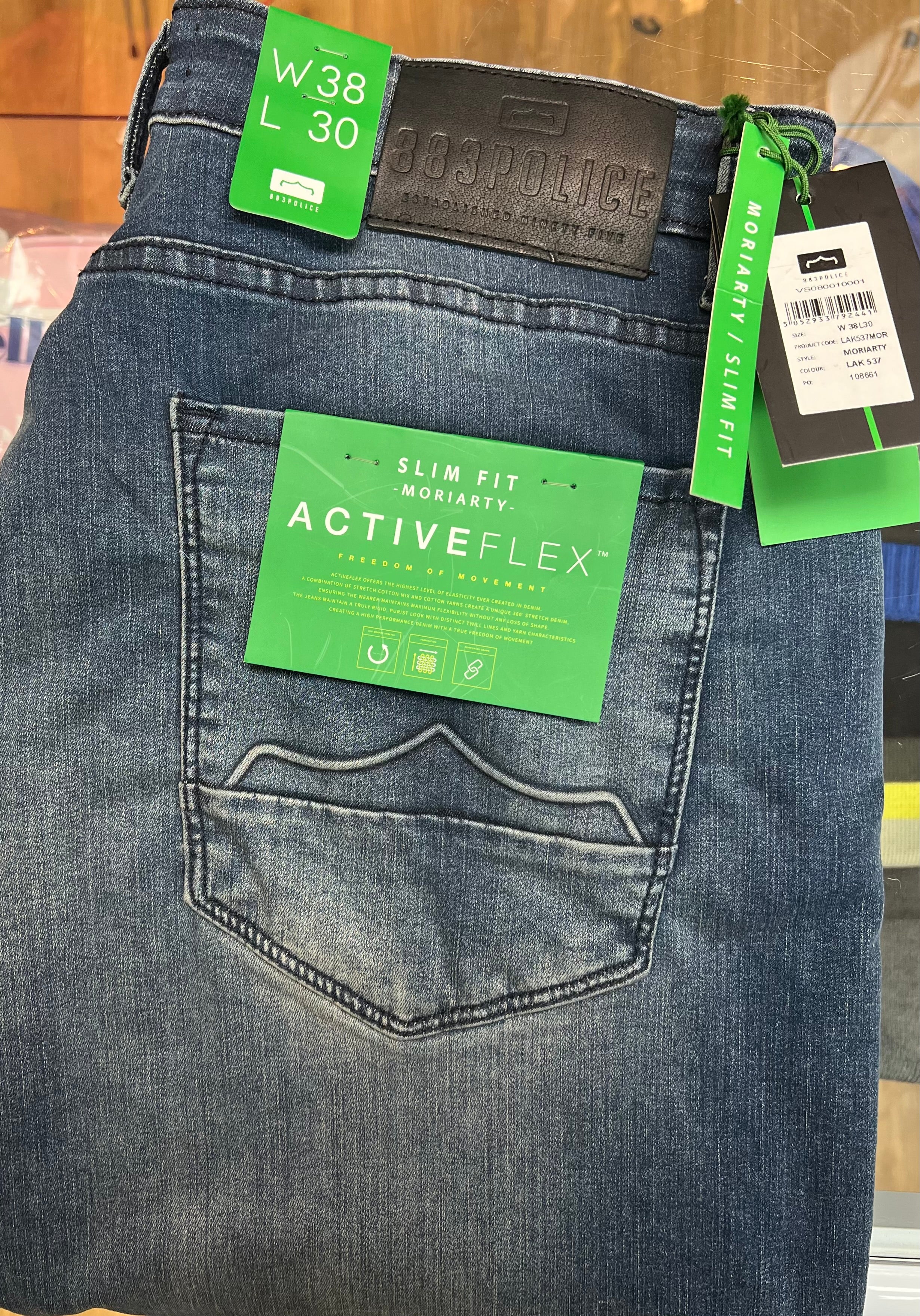 883 Police Moriarty LAK537 Slim Fit Jeans