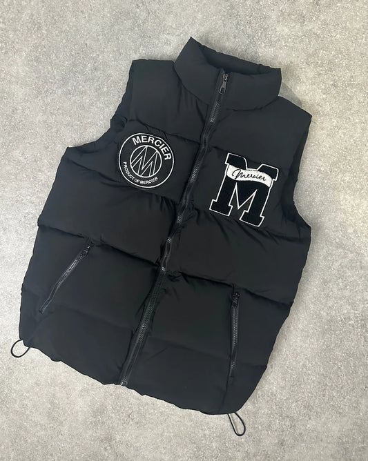 MERCIER black academy badge Gilet