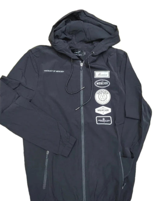 MERCIER Printed Badge Windbreaker