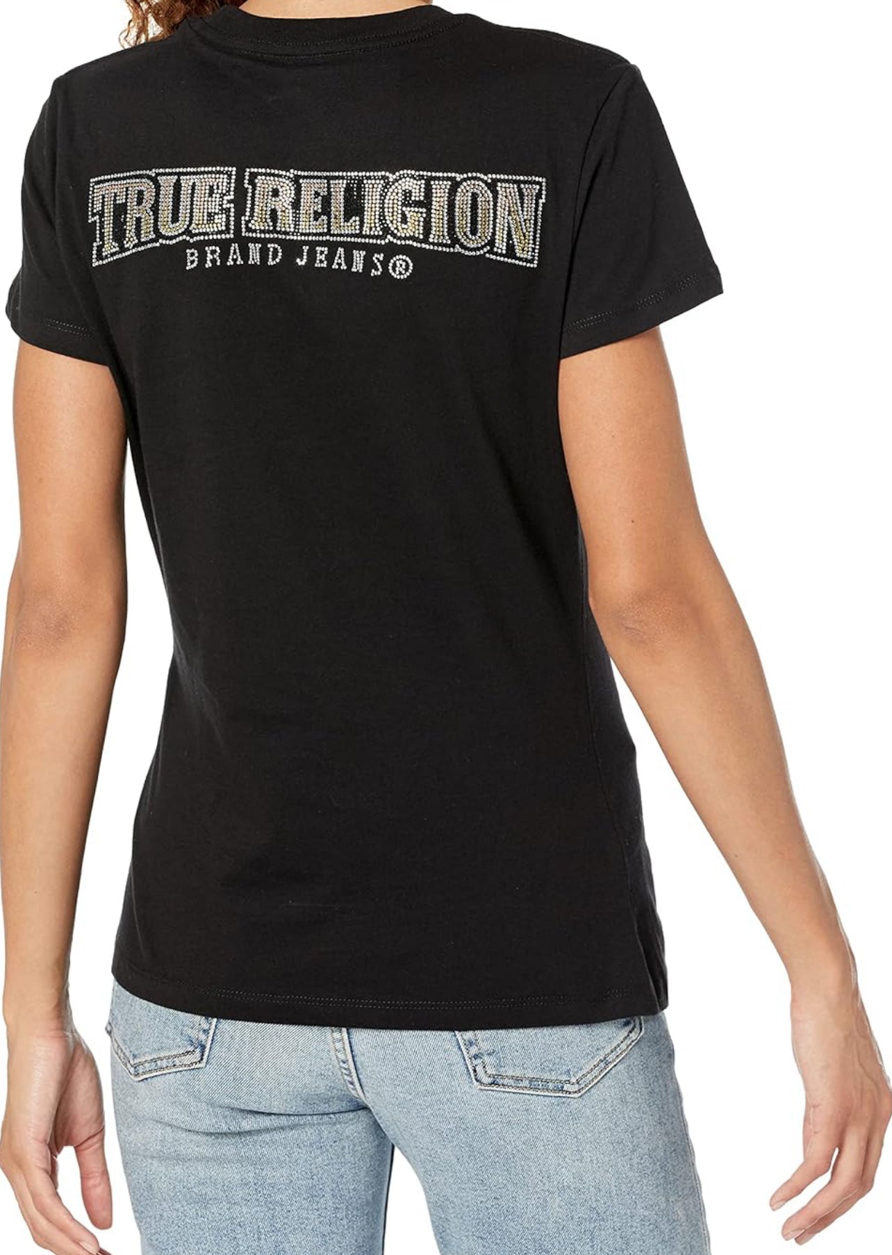 True Religion Ombre Crystal Crew Tee