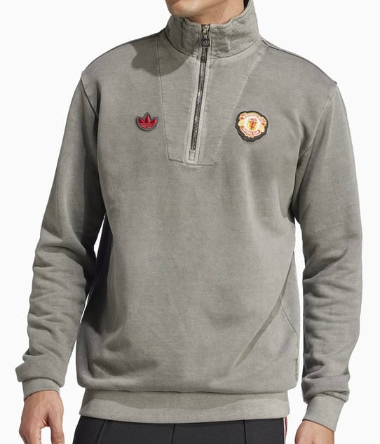 Adidas Manchester United FC Half Zip Sweatshirt