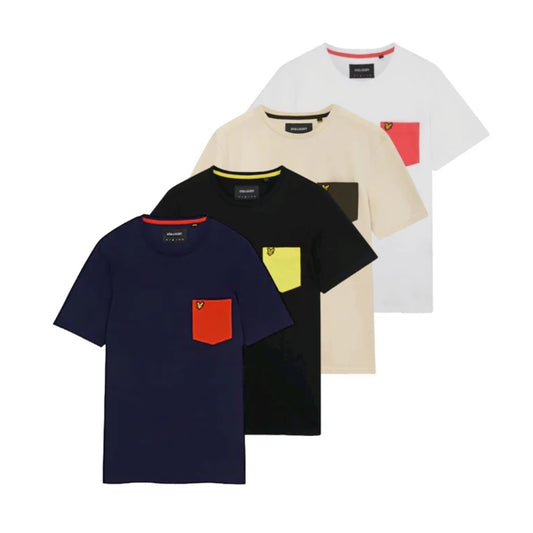 Lyle and Scott Contrast Pocket T-Shirt
